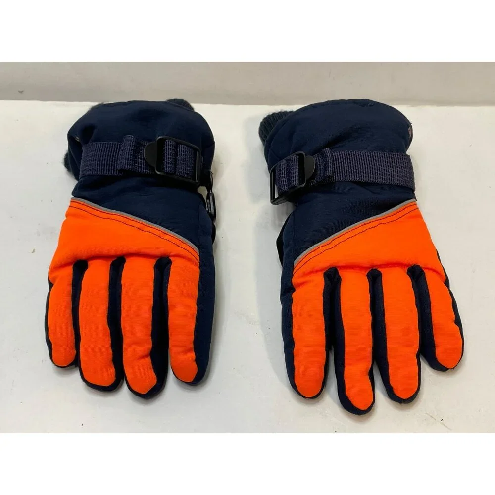 Champion C9 waterproof gloves youth small Thinsulate blue orange